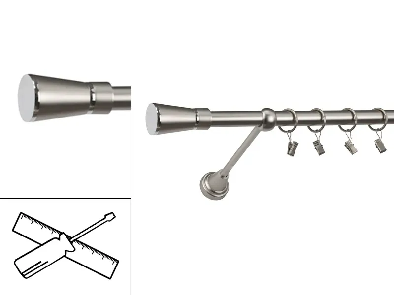Garniža 19mm - 1rad - RIMINY - satin
