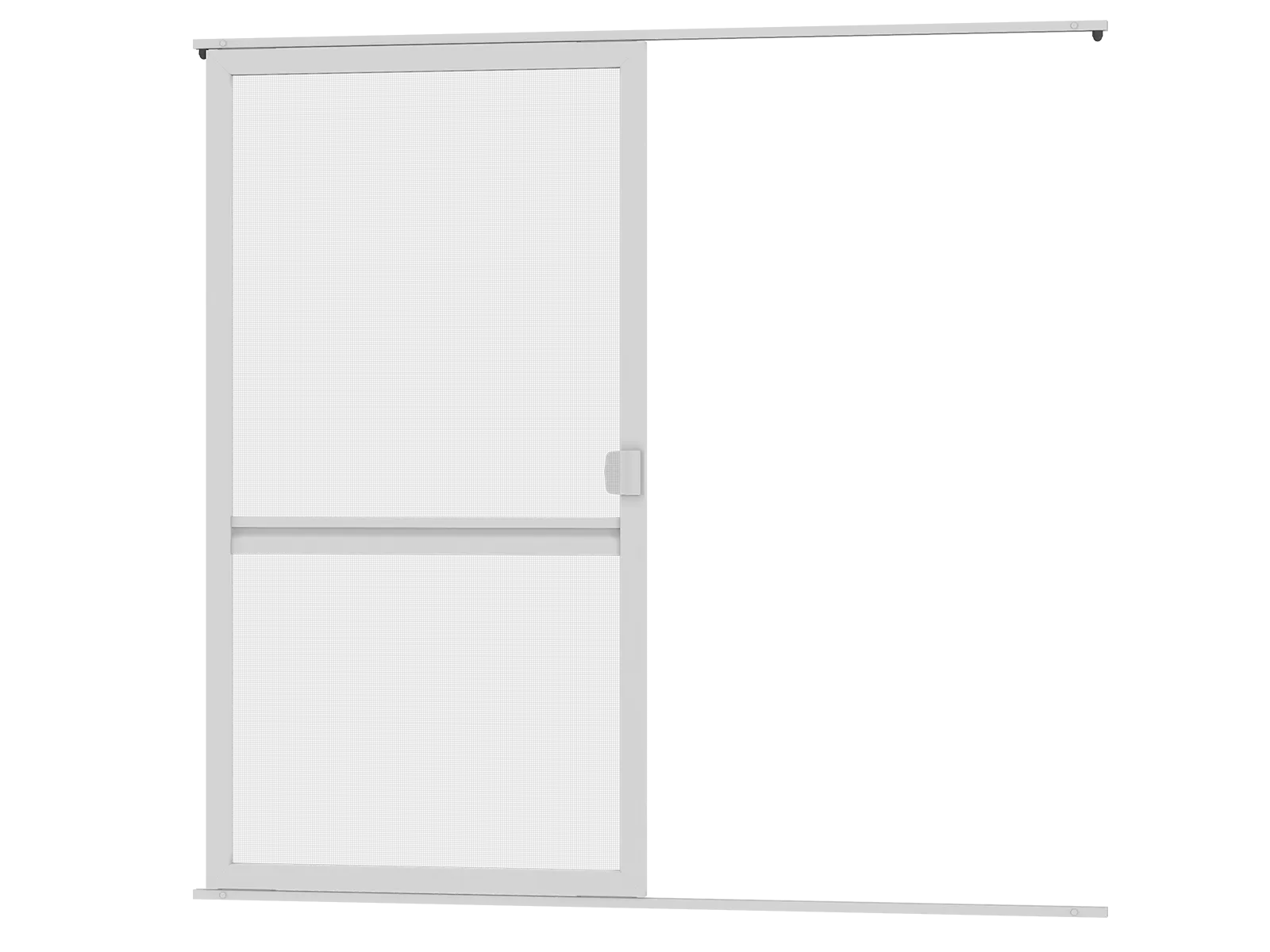 Sieťky na DVERE- posuvné - SIVÁ - s priečkou