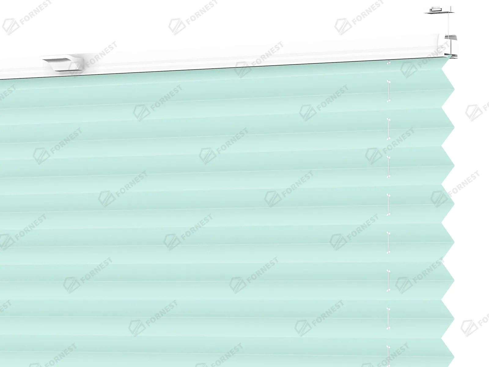 Plisé rolety LUX - látka Cool mint 11240 - BLACKOUT (zatemňujúca)