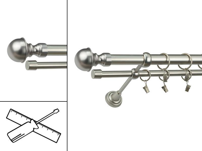 Garniža 25x16mm - 2rady - BOSTON - satin