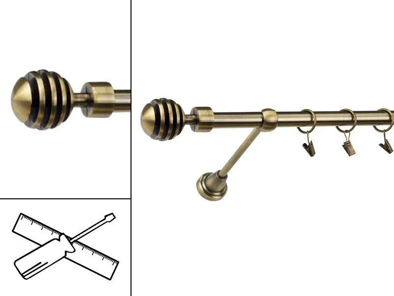 Garniža 19mm - 1rad - VERONA - antik