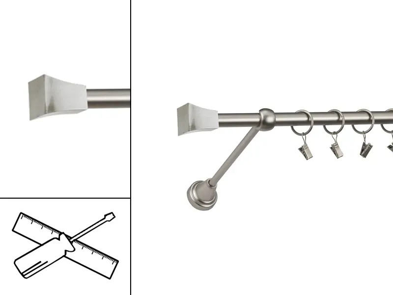 Garniža 16mm - 1rad - PLUTON - satin