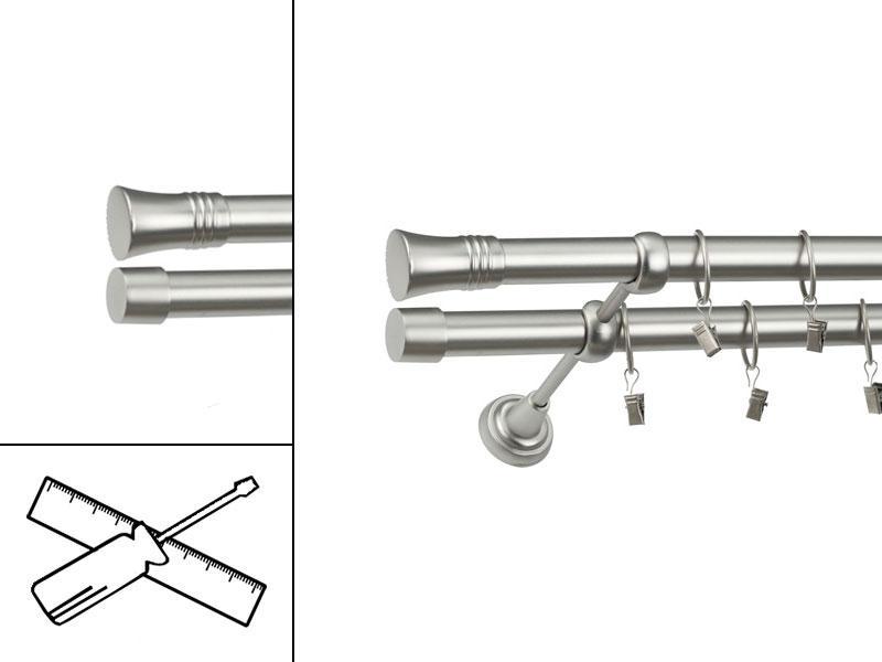 Garniža 25x25mm - 2rady - CAPRI - satin