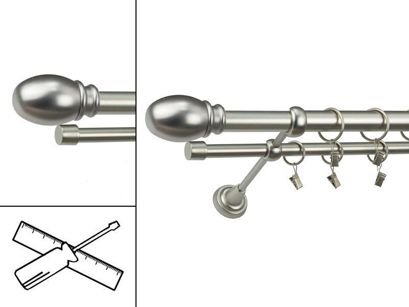 Garniža 25x16mm - 2rady - BELUNO - satin