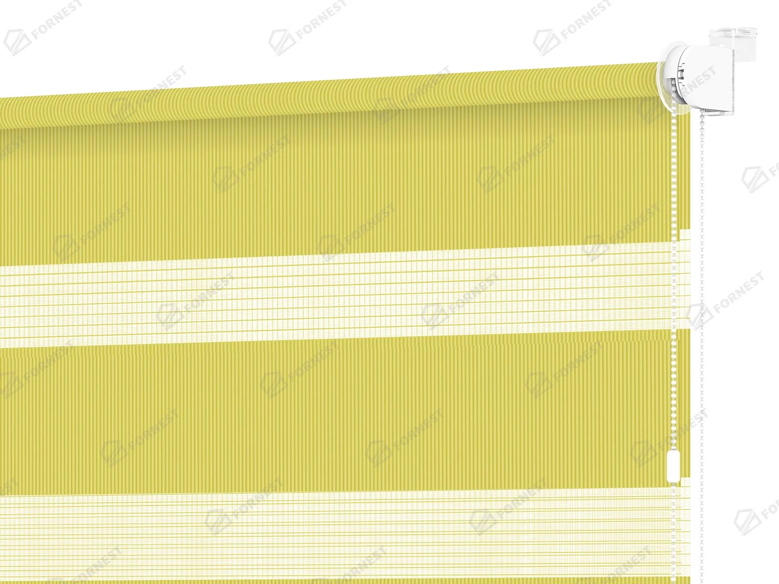 Roleta MINI - deň a noc - látka Bahama 1807 - limetková