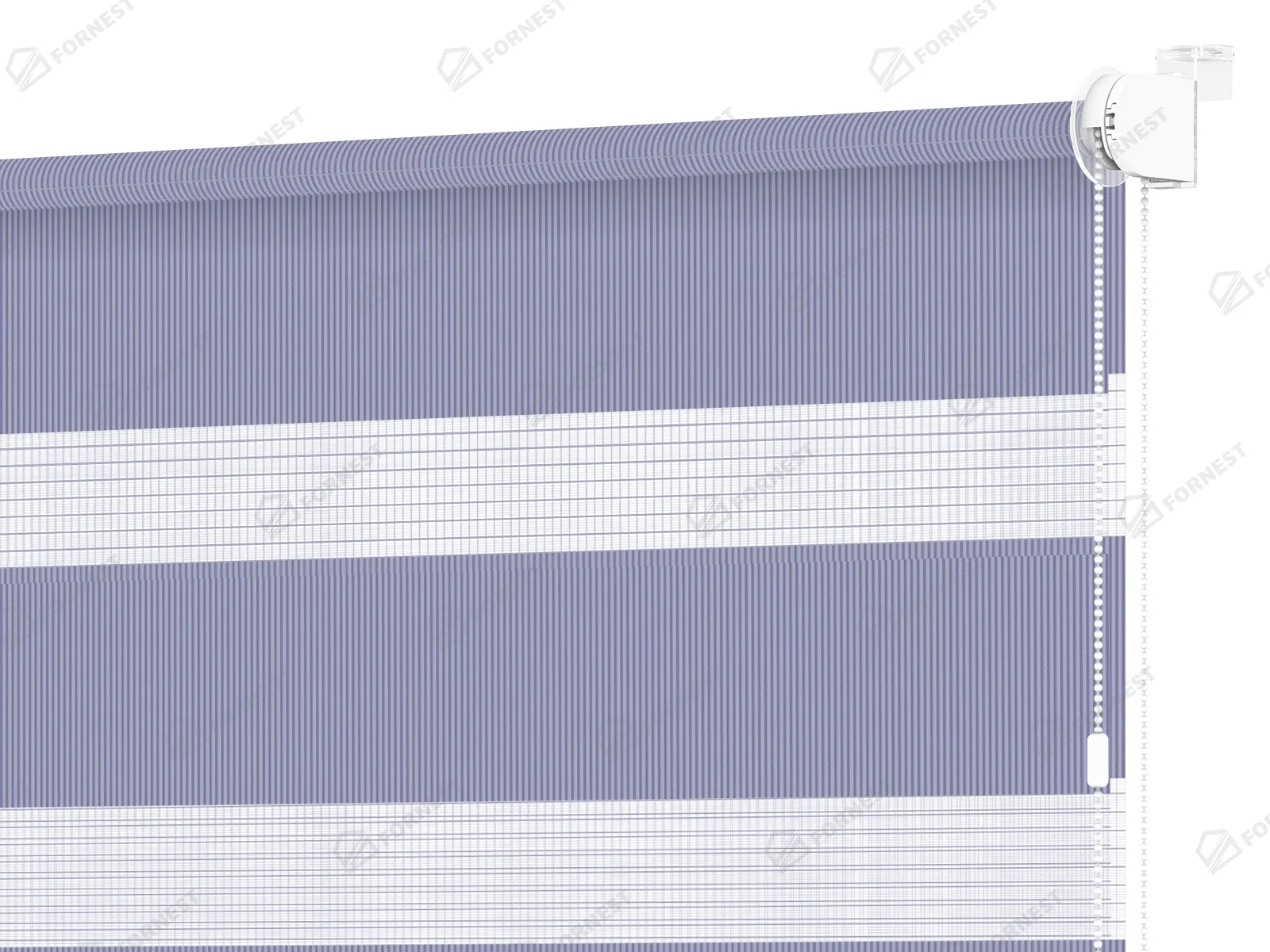 Roleta MINI - deň a noc - látka Bahama 1808 - modrá