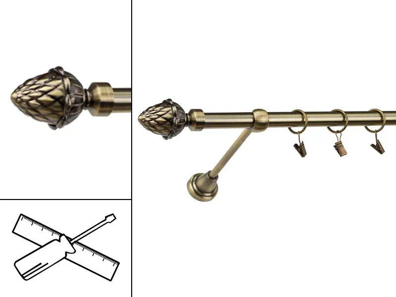 Garniža 19mm - 1rad - ŽALUĎ - antik