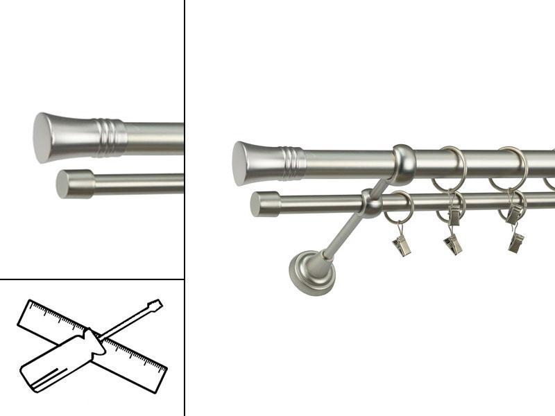 Garniža 25x16mm - 2rady - CAPRI - satin
