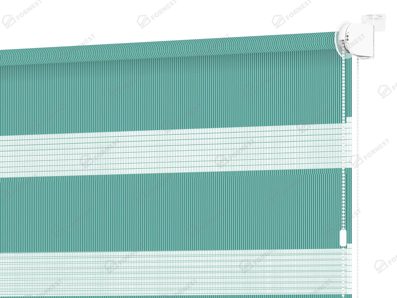 Roleta MINI - deň a noc - látka Bahama 1809 - smaragdová