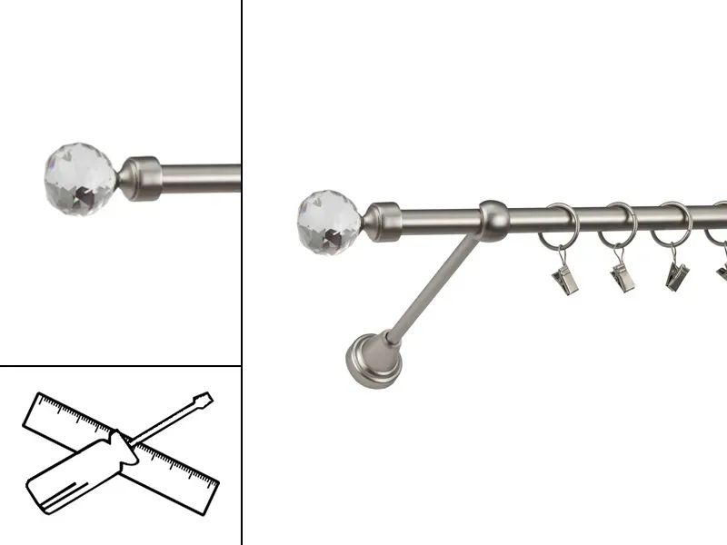 Garniža 16mm - 1rad - GUĽA CRYSTAL - satin