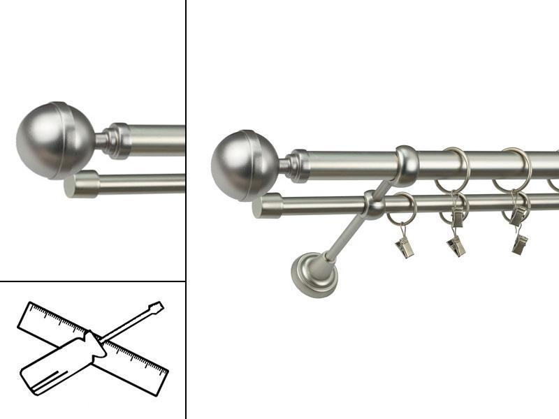 Garniža 25x16mm - 2rady - KALISTO - satin