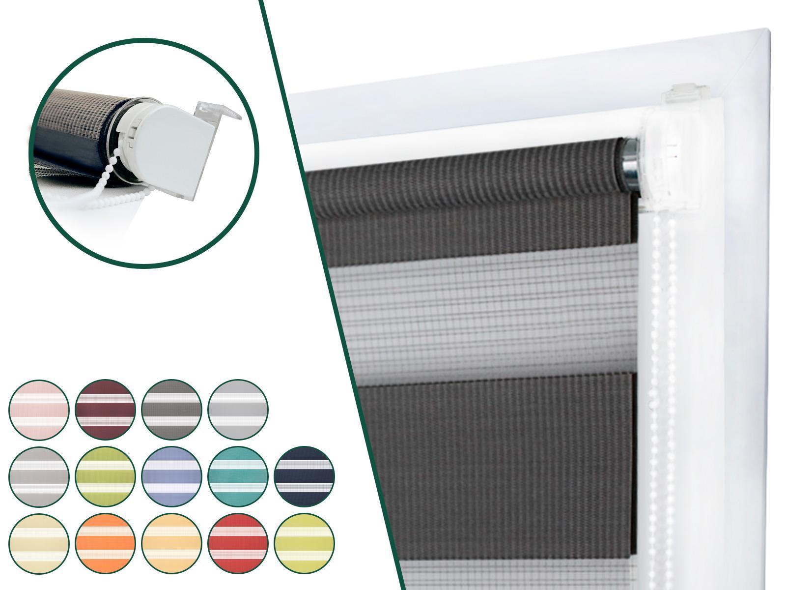 Roleta MINI - deň a noc - látka BAHAMA