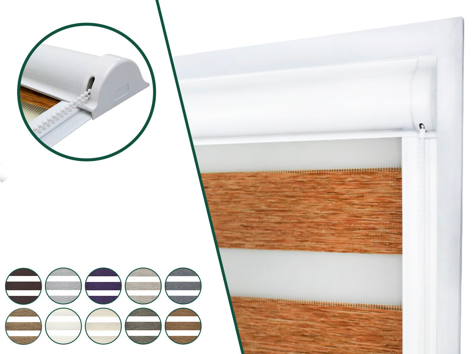 Roleta SWING - deň a noc - látka MAURÍCIUS