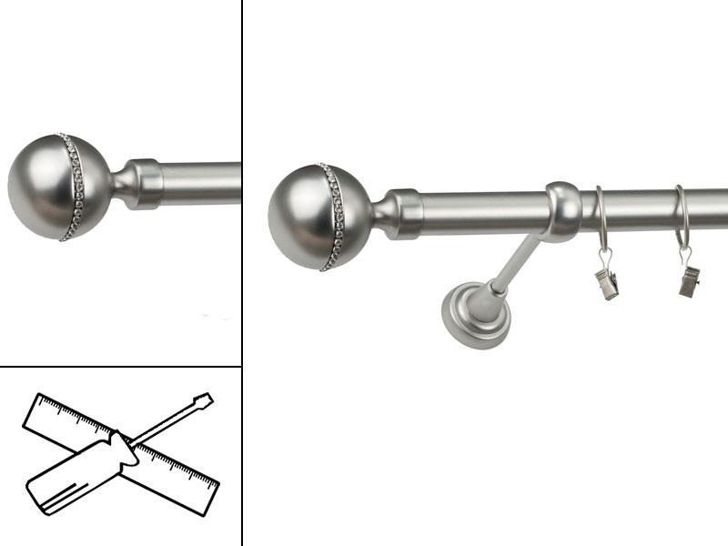 Garniža 25mm - 1rad - KALISTO CRYSTAL - satin