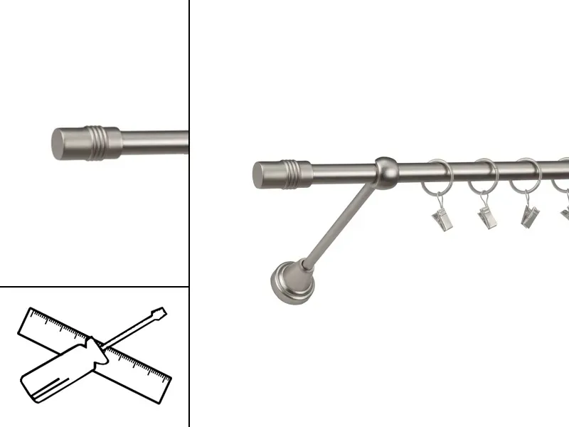 Garniža 16mm - 1rad - CYLINDER - satin