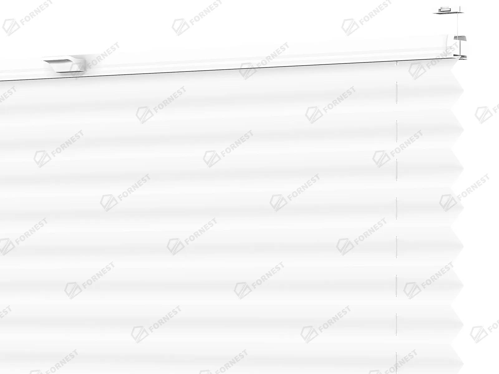 Plisé rolety LUX - látka Blossom white 11061- PEARL