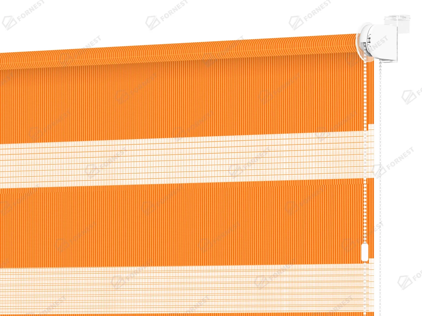 Roleta MINI - deň a noc - látka Bahama 1802 - oranžová