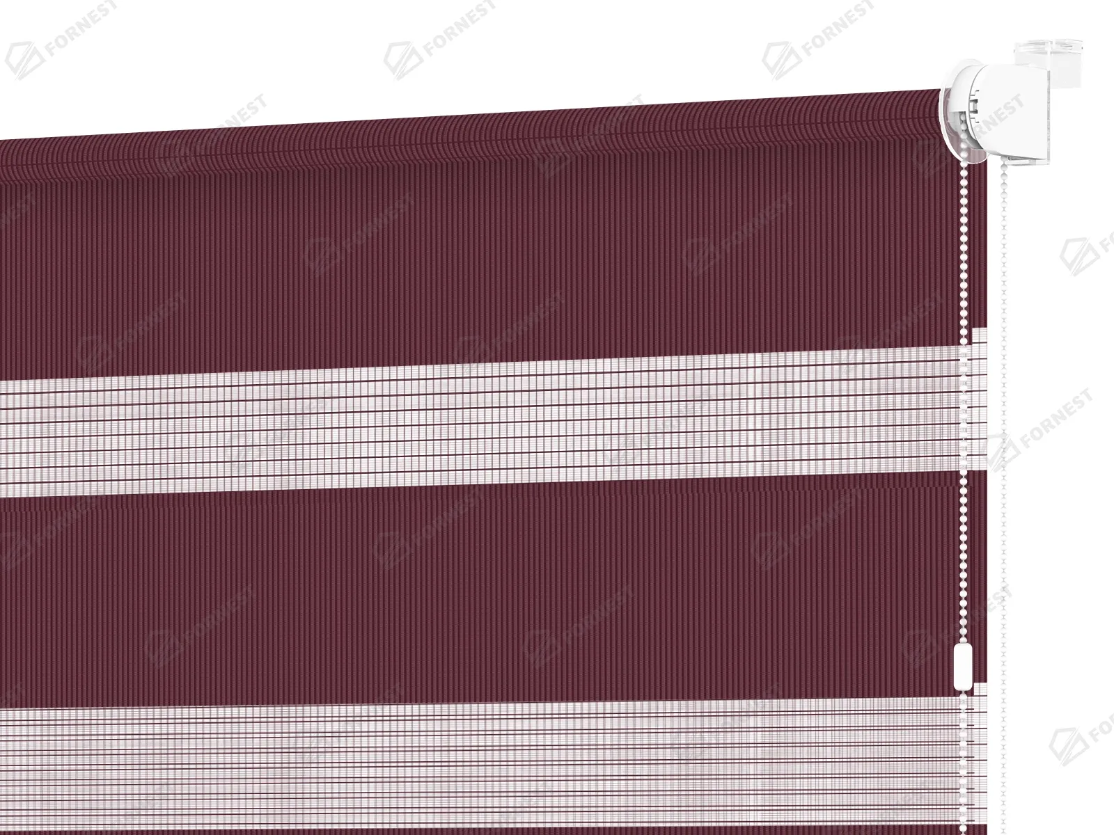 Roleta MINI - deň a noc - látka Bahama 1812 - bordová