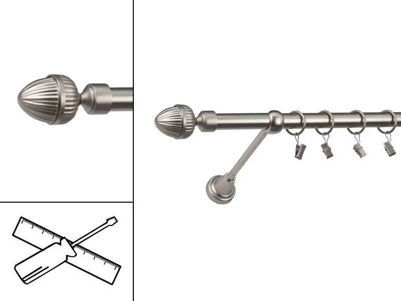 Garniža 19mm - 1rad - ODEON - satin