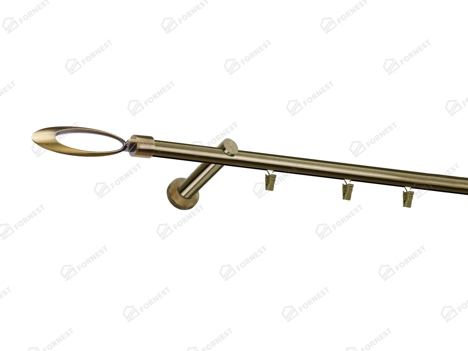 Garniža 19mm - drážková tyč - 1rad - VENEZIA - antik