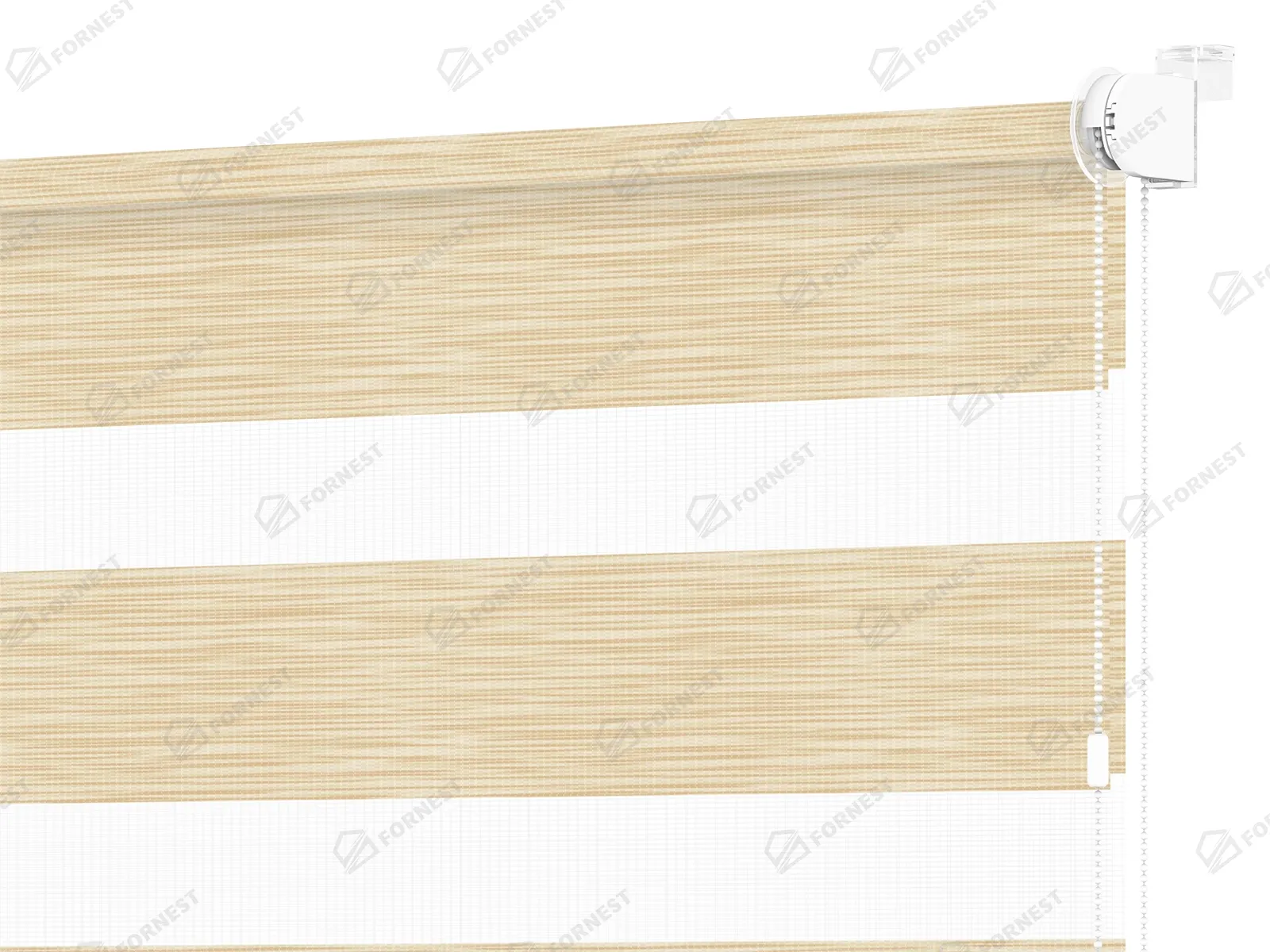 Roleta MINI - deň a noc - látka Maurícius 63 - svetlo žltá (borovica)