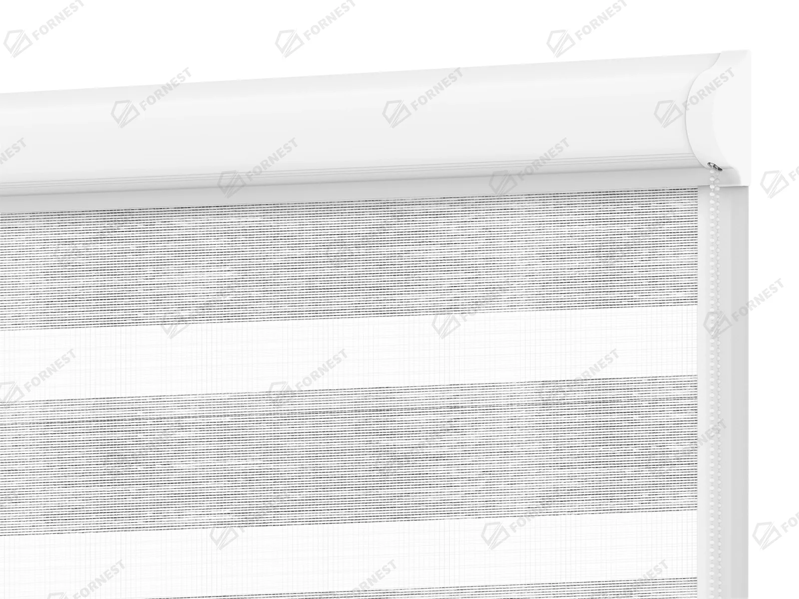 Roleta SWING LITE - deň a noc - látka Maurícius 67 - sivo biela