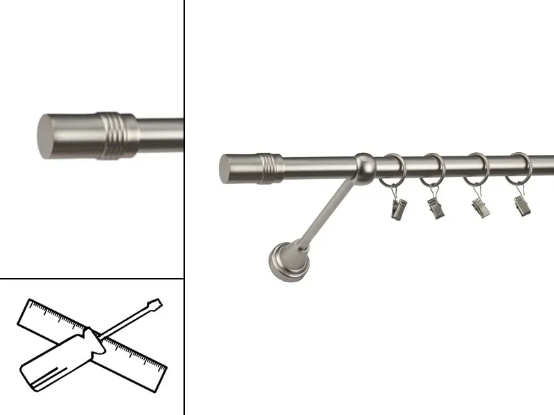 Garniža 19mm - 1rad - CYLINDER - satin