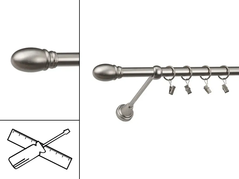 Garniža 19mm - 1rad - BELUNO - satin