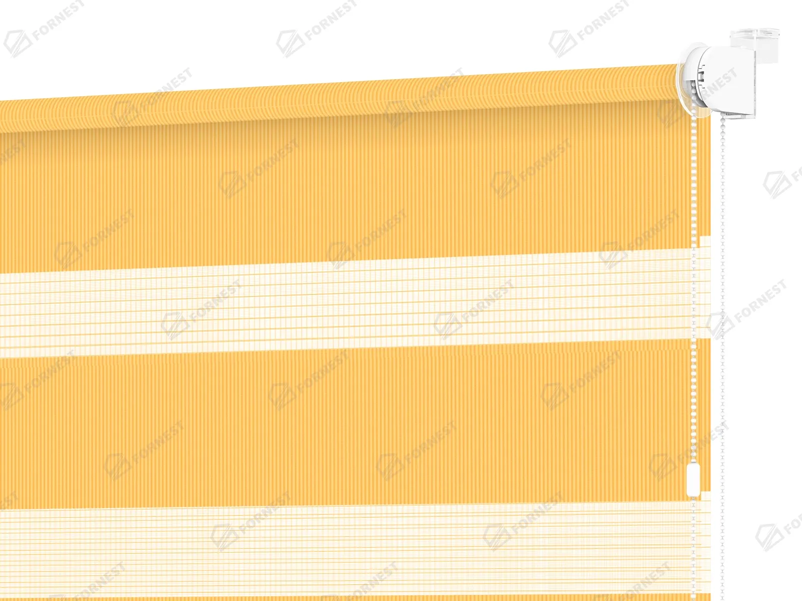 Roleta MINI - deň a noc - látka Bahama 1803 - svetlo oranžová