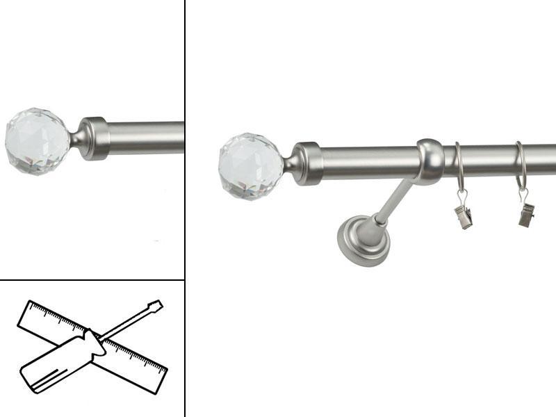 Garniža 25mm - 1rad - GUĽA CRYSTAL - satin