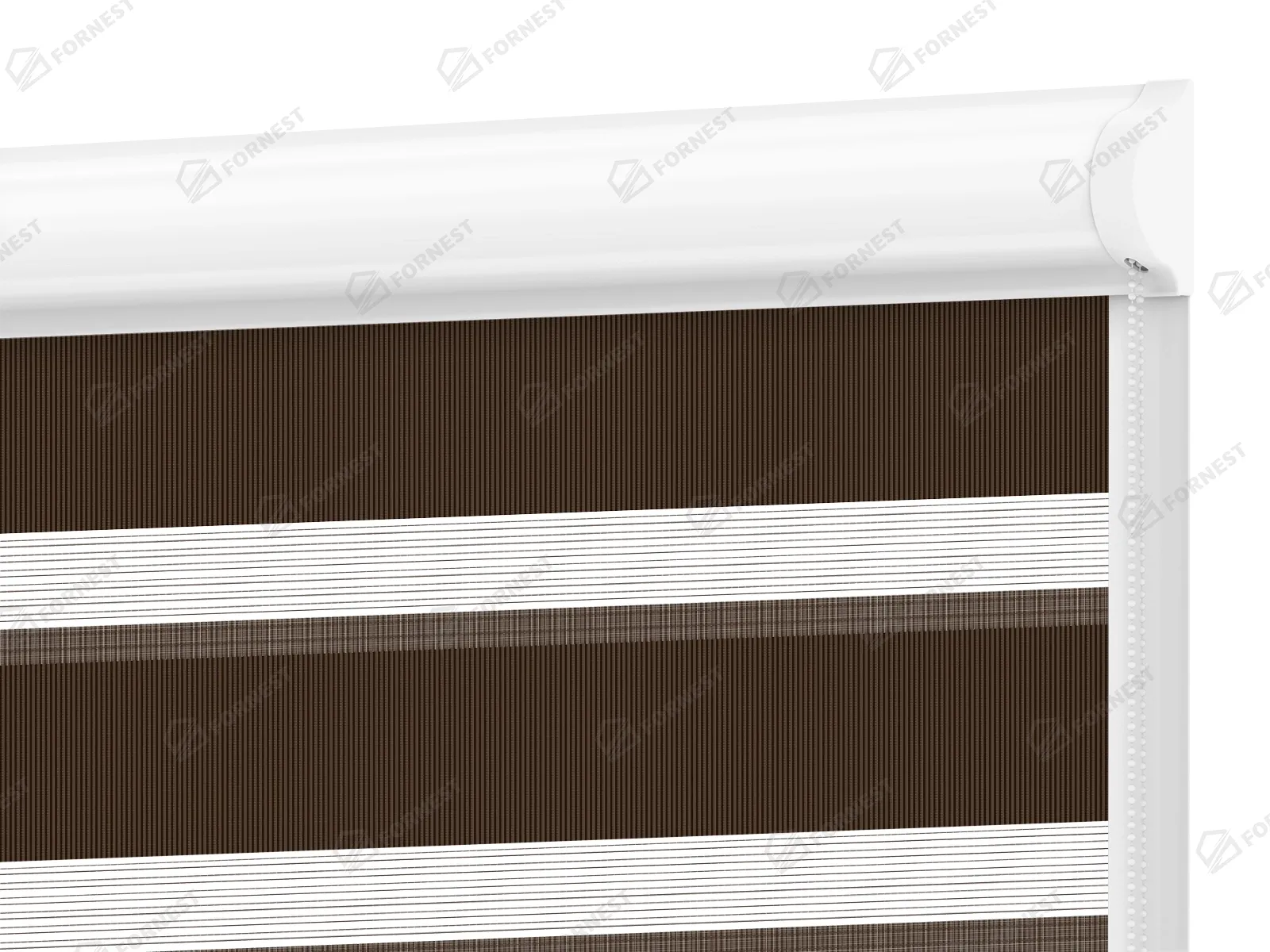 Roleta SWING - deň a noc - látka Miami 1307 - tmavo hnedá