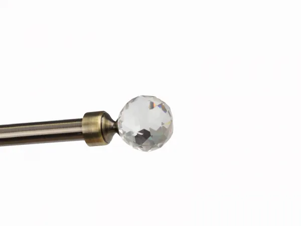 Garniža 19x19mm - 2rady - GUĽA CRYSTAL - antik 5