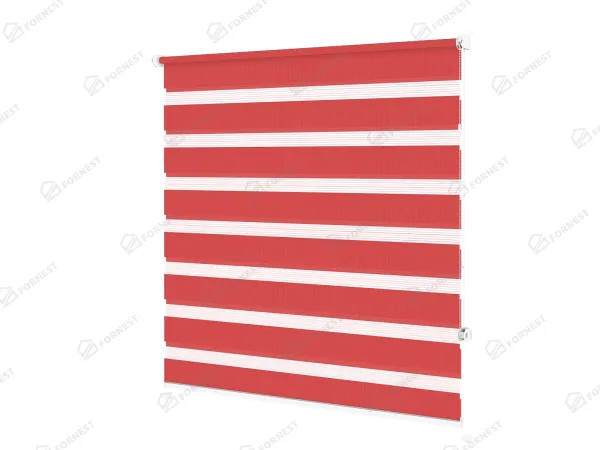 Roleta MINI - deň a noc - látka Bahama 1804 - červená 1