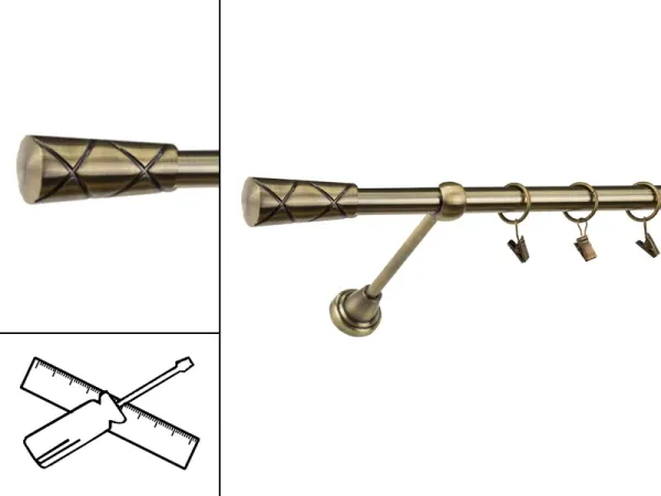 Garniža 19mm - 1rad - TRAPEZIUM - antik