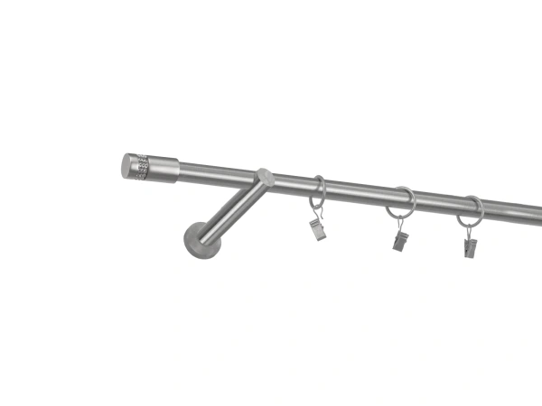 Garniža 19mm - 1rad - CYLINDER CRYSTAL - satin