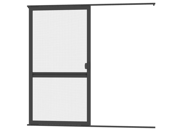 Siete proti hmyzu na DVERE - posuvné - ANTRACIT - RAL 7016 - s priečkou