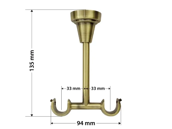 Garniža 16x16mm - 2rady - RADIATOR - antik 5
