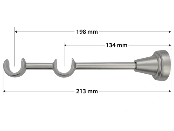 Garniža 19x19mm - 2rady - PULLO - satin 4