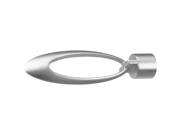 Garniža 19x19mm - drážková tyč - 2rady - VENEZIA - satin 2