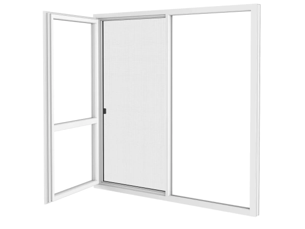 Siete proti hmyzu na DVERE - posuvné - ANTRACIT - RAL 7016 - bez priečky 3