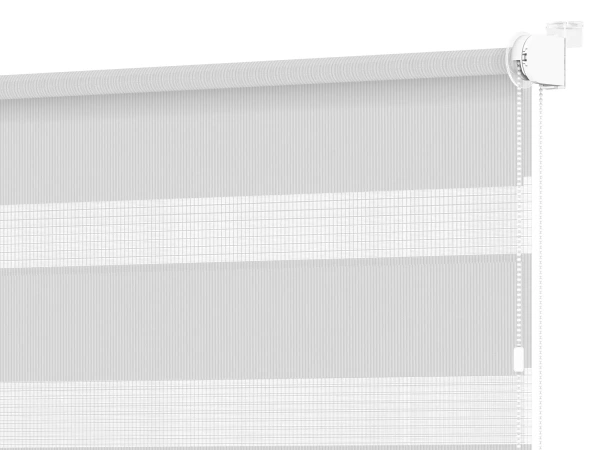 Roleta MINI - deň a noc - látka Bahama 1821 - svetlo sivá