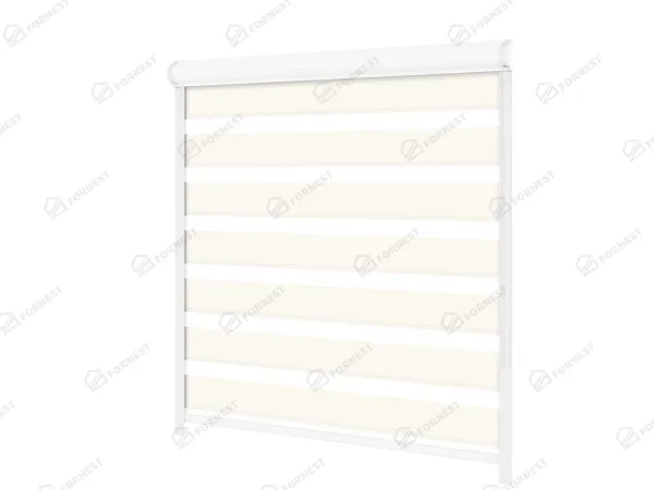 Roleta SWING - deň a noc - látka Zakynthos 03 - slonová kosť 1