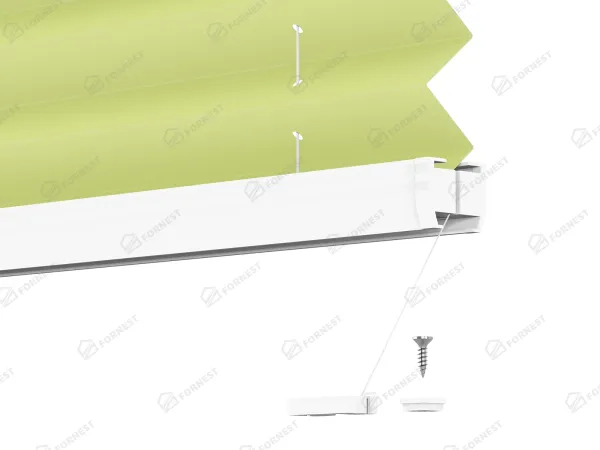 Plisé rolety LUX - látka Fresh lime 11193 - BLACKOUT (zatemňujúca) 7