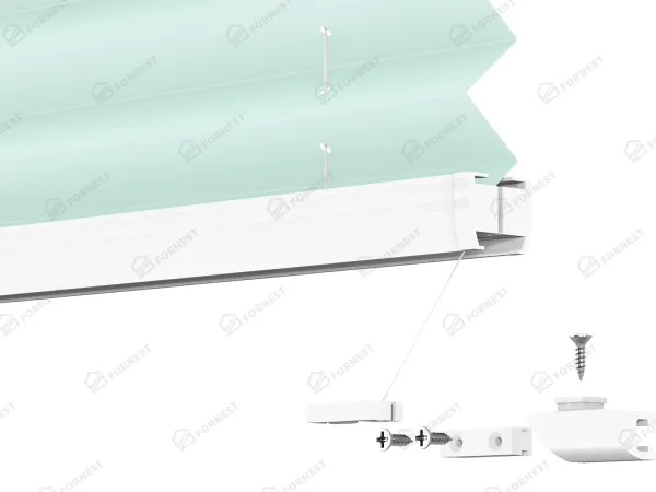 Plisé rolety LUX - látka Cool mint 11240 - BLACKOUT (zatemňujúca) 9