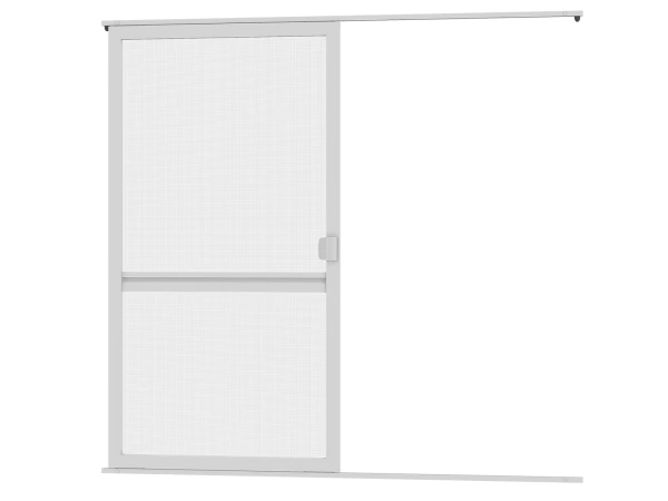 Siete proti hmyzu na DVERE - posuvné - SIVÁ - RAL 9006 - s priečkou