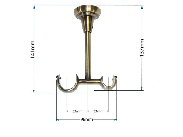 Garniža 25x16mm - 2rady - PANTEON - antik 4