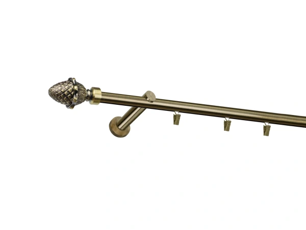 Garniža 19mm - drážková tyč - 1rad - ŽALUĎ - antik