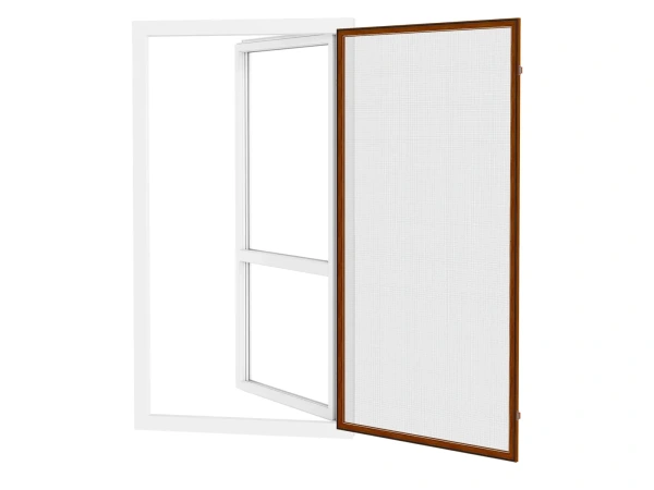 Siete proti hmyzu na DVERE - pántové - ČEREŠŇA - drevoimitácia - bez priečky 2