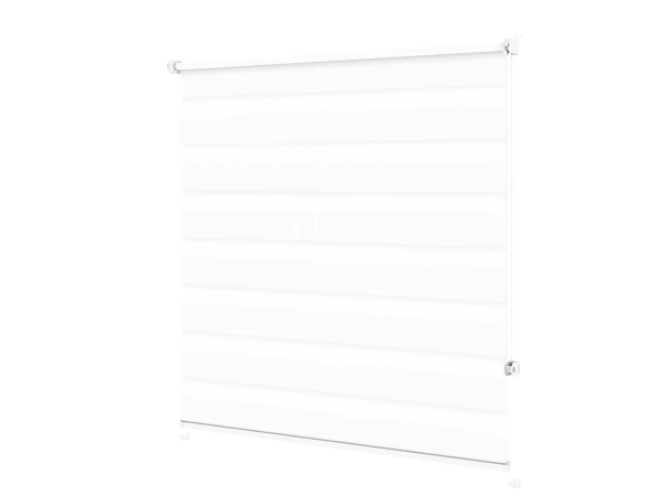 Roleta MINI - deň a noc - látka Miami 1301 - biela 1