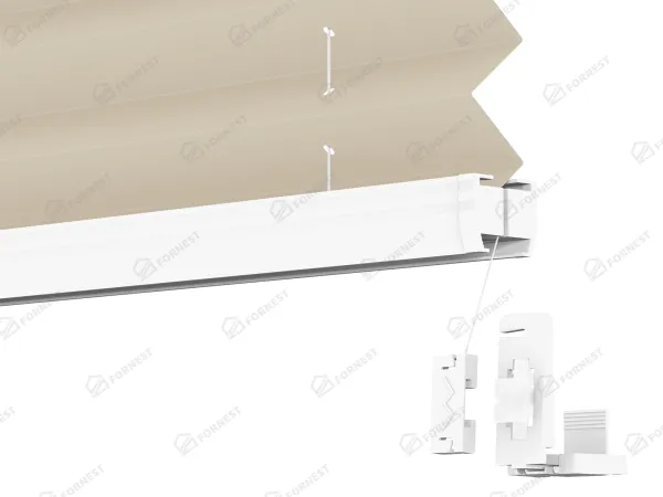 Plisé rolety LUX - látka Crafted Linen 11197 - BLACKOUT (zatemňujúca) 5